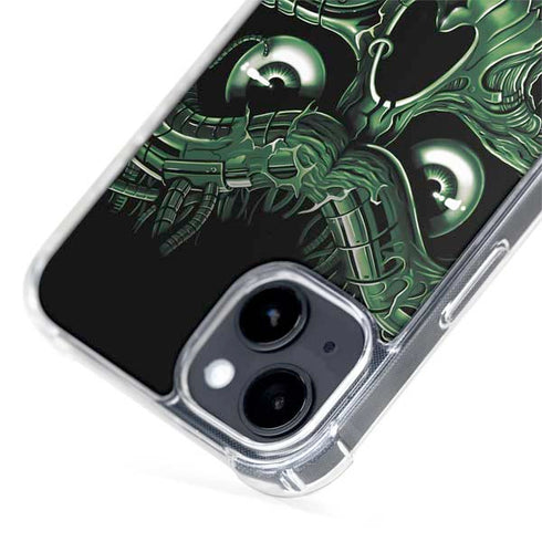 Liquid Blue Terminator Dragon iPhone 15 Plus MagSafe Case