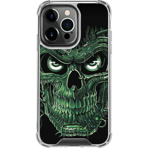 Liquid Blue Terminator Dragon iPhone 15 Pro Clear Case