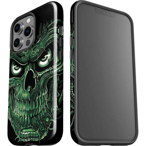 Liquid Blue Terminator Dragon iPhone 15 Pro Impact Case