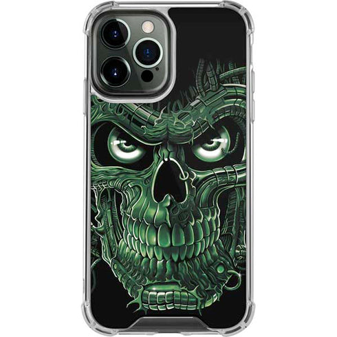 Liquid Blue Terminator Dragon iPhone 14 Pro Max Clear Case