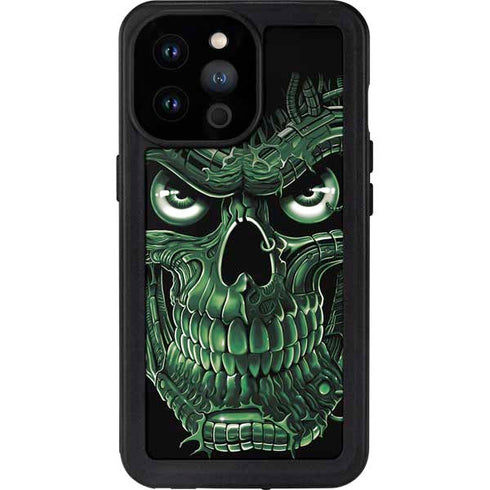 Liquid Blue Terminator Dragon iPhone 14 Pro Max Waterproof Case