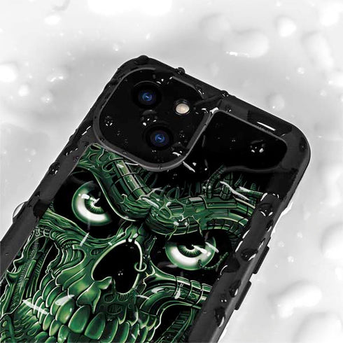 Liquid Blue Terminator Dragon iPhone 15 Plus Waterproof Case
