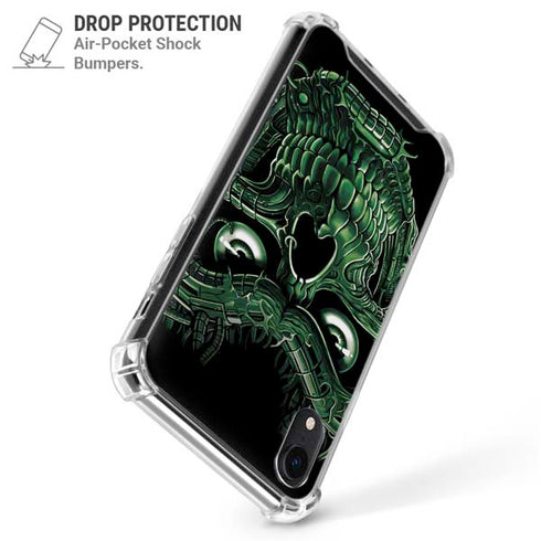 Liquid Blue Terminator Dragon iPhone XR Clear Case