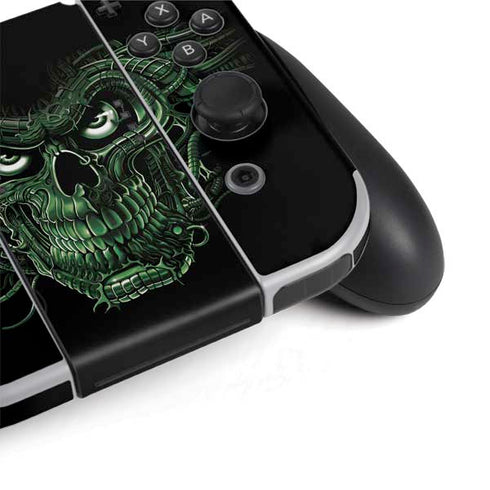 Liquid Blue Terminator Dragon Nintendo Switch OLED (2021) Skin