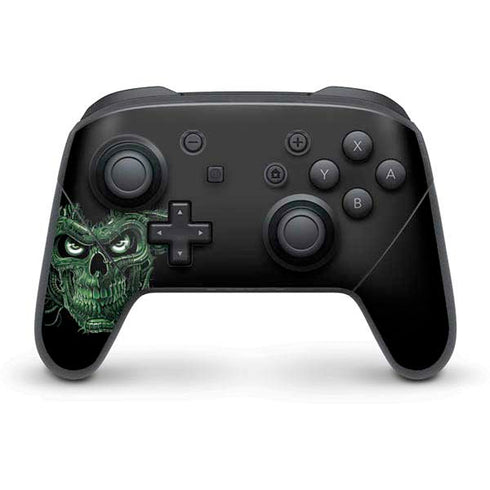 Liquid Blue Terminator Dragon Nintendo Switch Pro Controller Skin
