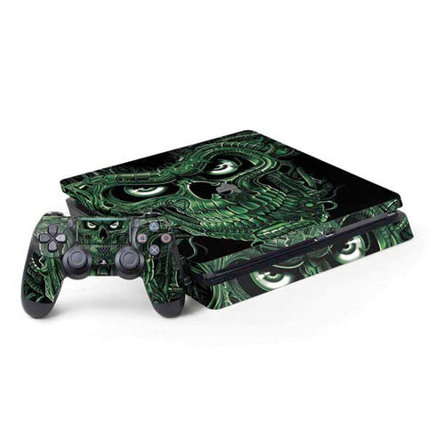 Liquid Blue Terminator Dragon PS4 Slim Bundle Skin
