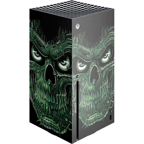 Liquid Blue Terminator Dragon Xbox Series X Console Skin