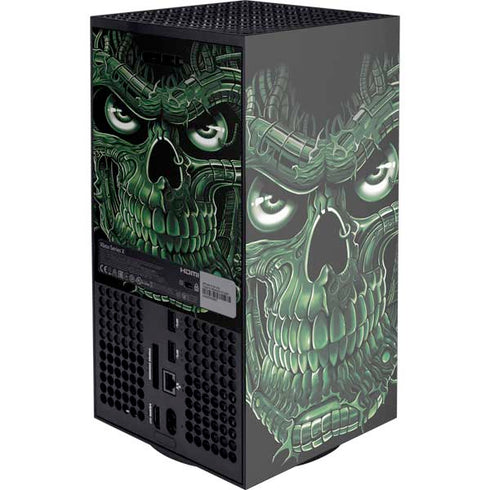 Liquid Blue Terminator Dragon Xbox Series X Console Skin