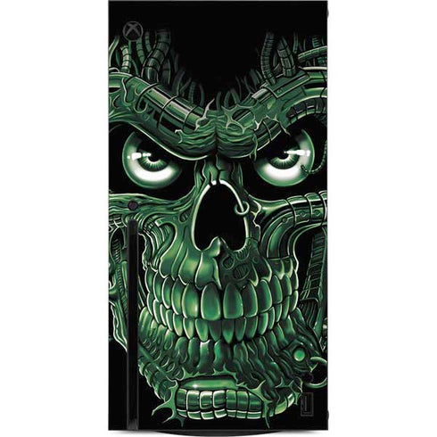 Liquid Blue Terminator Dragon Xbox Series X Console Skin