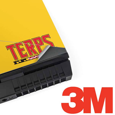 University of Maryland Terps Yellow Dell Alienware Skin