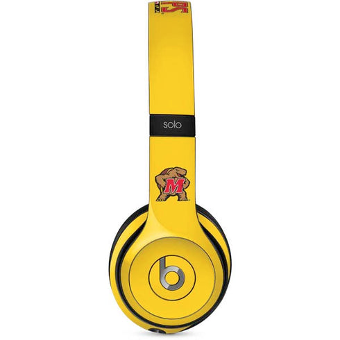University of Maryland Terps Yellow Beats Solo 2 Wired Skin
