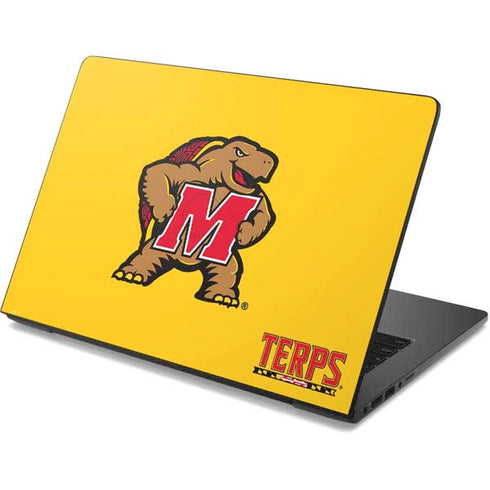 University of Maryland Terps Yellow Dell Chromebook Skin