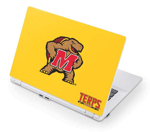 University of Maryland Terps Yellow Acer Chromebook Skin