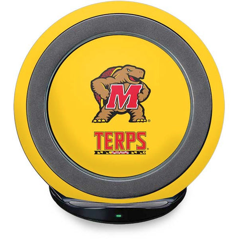 University of Maryland Terps Yellow Fast Charge Wireless Charging Stand Skin