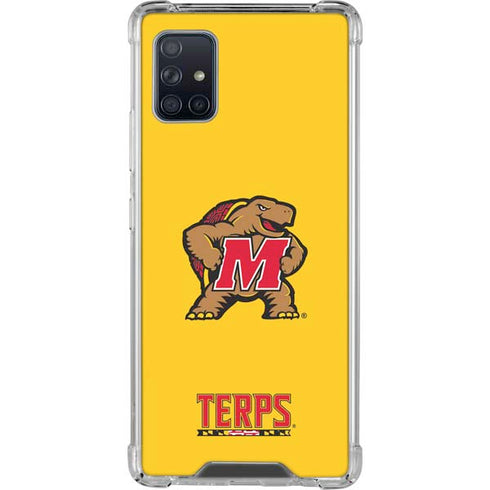 University of Maryland Terps Yellow Galaxy A51 5G Clear Case