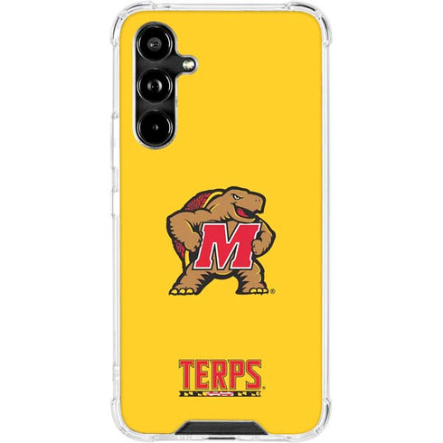 University of Maryland Terps Yellow Galaxy A54 5G Clear Case