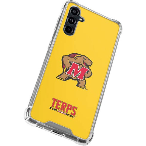 University of Maryland Terps Yellow Galaxy A54 5G Clear Case