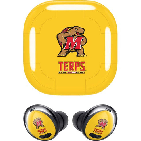University of Maryland Terps Yellow Galaxy Buds Pro Skin