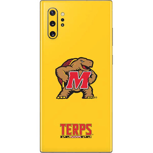 University of Maryland Terps Yellow Galaxy Note 10 Plus Skin