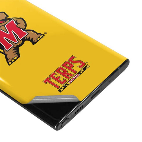 University of Maryland Terps Yellow Galaxy Note 10 Plus Skin