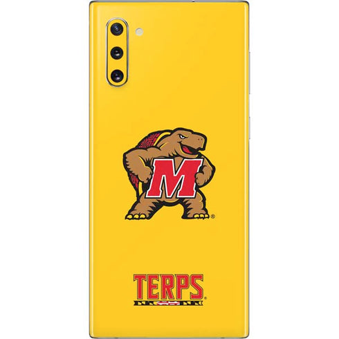 University of Maryland Terps Yellow Galaxy Note 10 Skin