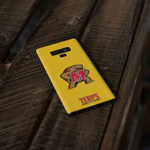 University of Maryland Terps Yellow Galaxy Note 9 Skin