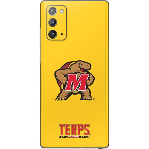 University of Maryland Terps Yellow Galaxy Note20 5G Skin