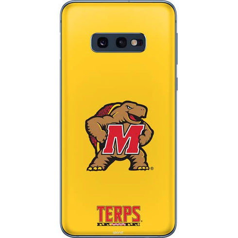 University of Maryland Terps Yellow Galaxy S10e Skin