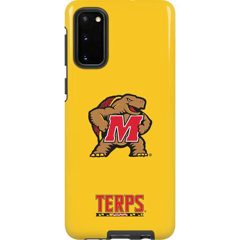University of Maryland Terps Yellow Galaxy S20 Pro Case