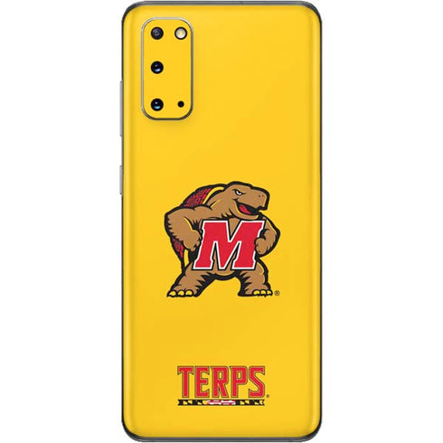 University of Maryland Terps Yellow Galaxy S20 Skin