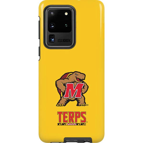 University of Maryland Terps Yellow Galaxy S20 Ultra 5G Pro Case