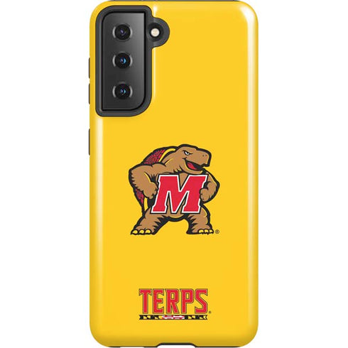 University of Maryland Terps Yellow Galaxy S21 5G Pro Case