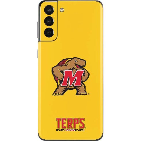 University of Maryland Terps Yellow Galaxy S21 Plus 5G Skin