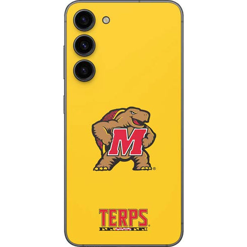 University of Maryland Terps Yellow Galaxy S23 Plus Skin