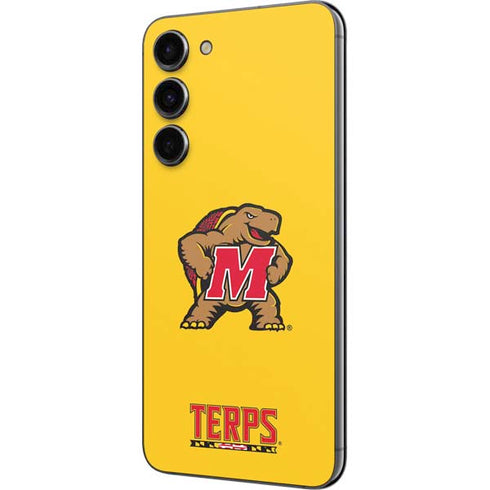University of Maryland Terps Yellow Galaxy S23 Plus Skin