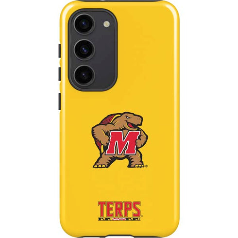 University of Maryland Terps Yellow Galaxy S23 Pro Case