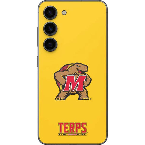 University of Maryland Terps Yellow Galaxy S23 Skin