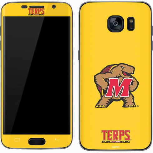 University of Maryland Terps Yellow Galaxy S7 Skin
