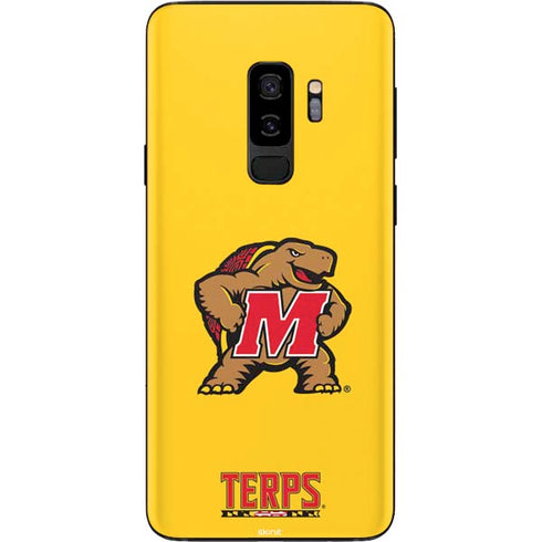 University of Maryland Terps Yellow Galaxy S9 Plus Skin
