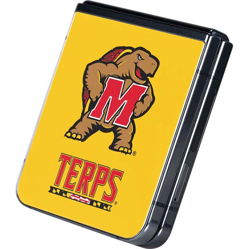 University of Maryland Terps Yellow Galaxy Z Flip5 5G Skin
