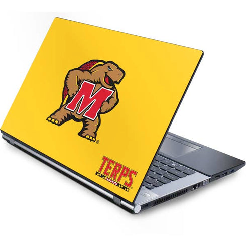 University of Maryland Terps Yellow Generic Laptop Skin