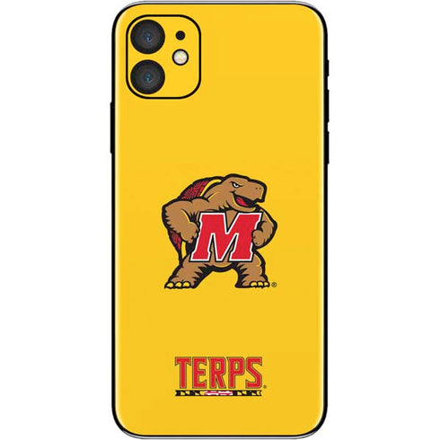 University of Maryland Terps Yellow iPhone 11 Skin