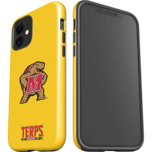 University of Maryland Terps Yellow iPhone 12 Impact Case