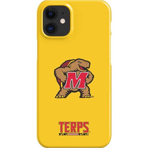 University of Maryland Terps Yellow iPhone 12 Mini Lite Case