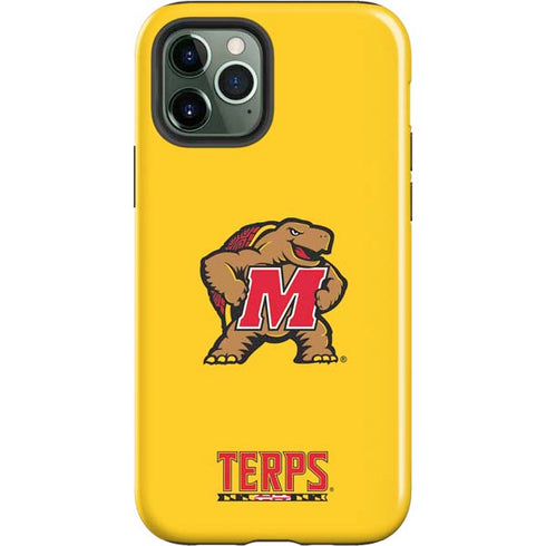 University of Maryland Terps Yellow iPhone 12 Pro Impact Case