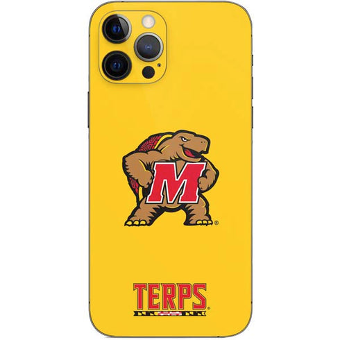 University of Maryland Terps Yellow iPhone 12 Pro Skin