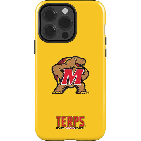 University of Maryland Terps Yellow iPhone 13 Pro Impact Case