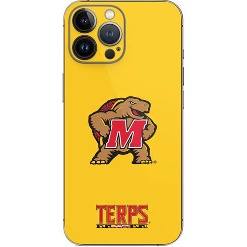 University of Maryland Terps Yellow iPhone 13 Pro Max Skin