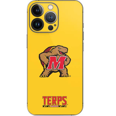 University of Maryland Terps Yellow iPhone 13 Pro Skin