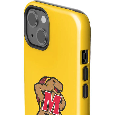 University of Maryland Terps Yellow iPhone 14 Plus Impact Case